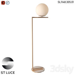 SL1148.305.01 Floor lamp ST Luce Brass/White OM 