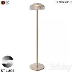 SL6002.205.01 Floor lamp ST Luce Gold/Amber LED OM 