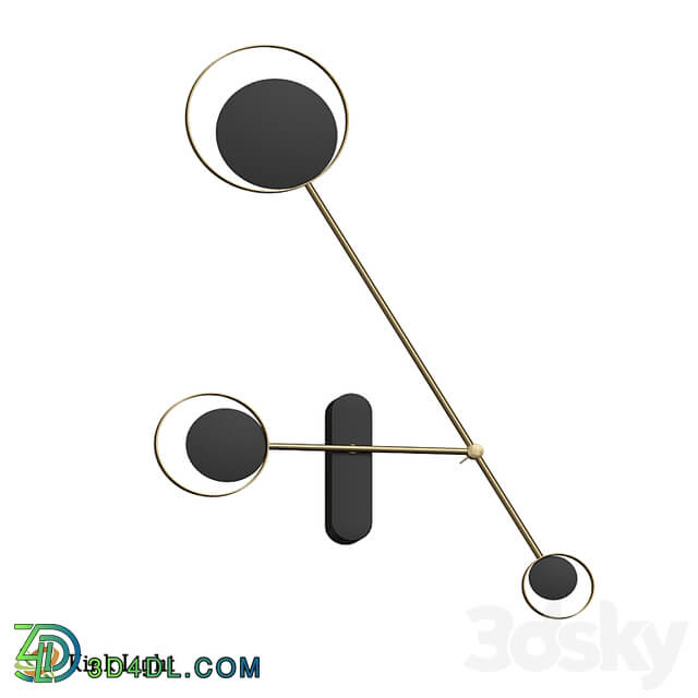 Sconce Axi brass/black 2209 40,36 19 OM