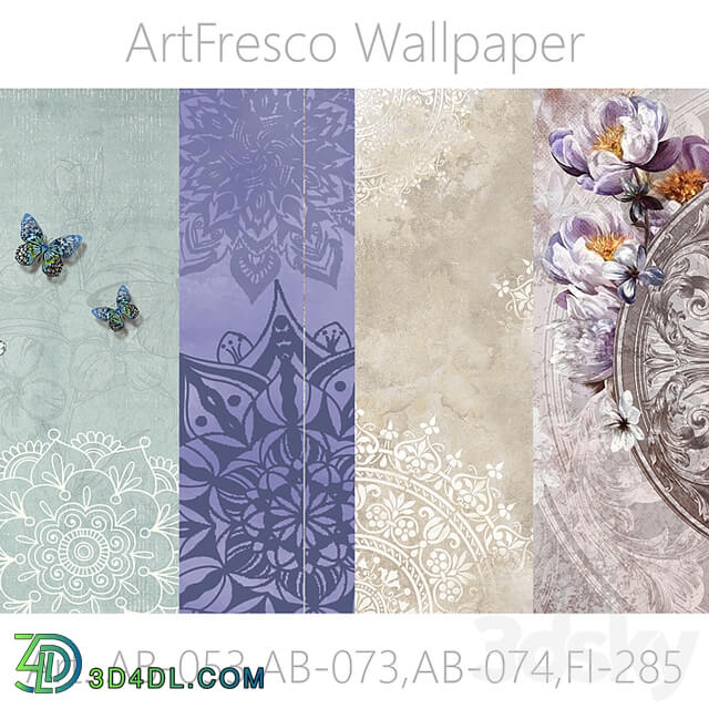 ArtFresco Wallpaper Designer seamless wallpaper Art. AB 053,AB 073,AB 074,Fl 285 OM