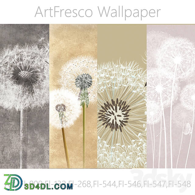 ArtFresco Wallpaper Designer seamless wallpaper Art. Fl 009,Fl 132,Fl 268,Fl 544,Fl 546,Fl 547,Fl 548 OM