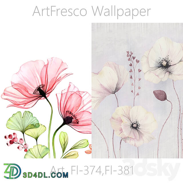 ArtFresco Wallpaper Designer seamless wallpaper Art. Fl 374,Fl 381OM