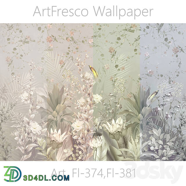 ArtFresco Wallpaper Designer seamless wallpaper Art. Fl 556,Fl 557,Fl 558,Fl 559 OM