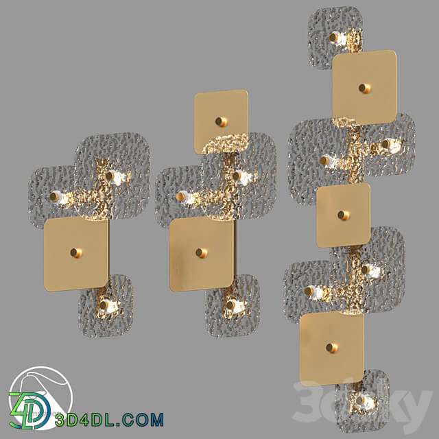 LampsShop.com B4419 Sconce Golden Brick