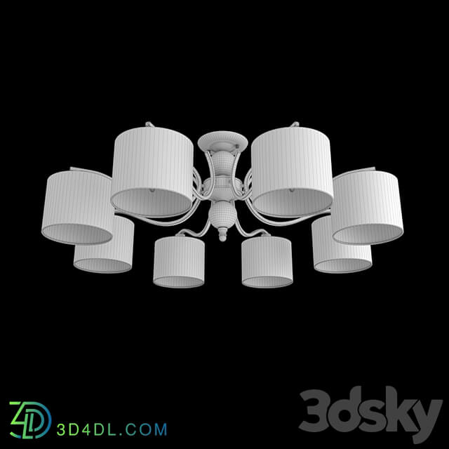 OM Ceiling chandelier with lampshades Evrosvet 60111/8 Shantel