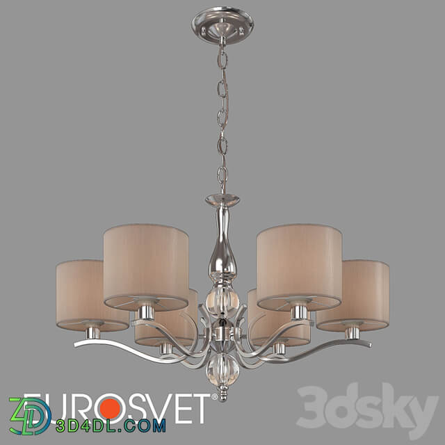 OM Pendant chandelier with lampshades Eurosvet 60111/6 Shantel