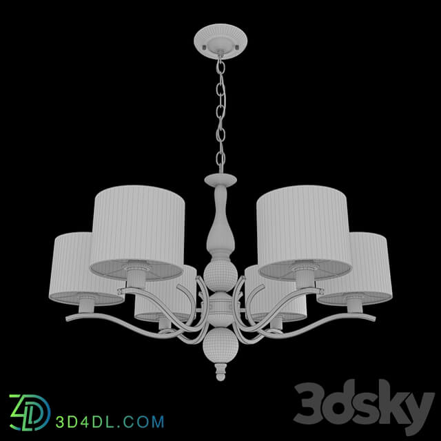 OM Pendant chandelier with lampshades Eurosvet 60111/6 Shantel