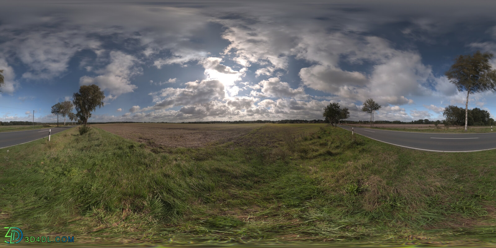 Hdri Hub 030 Road in Field 3