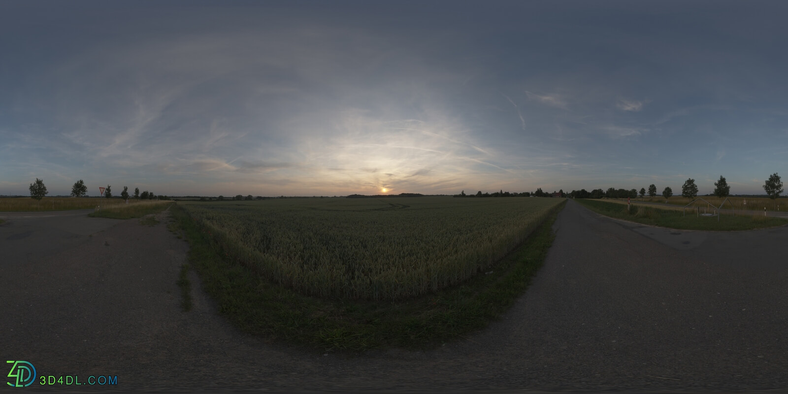 Hdri Hub 051 Road Dawn