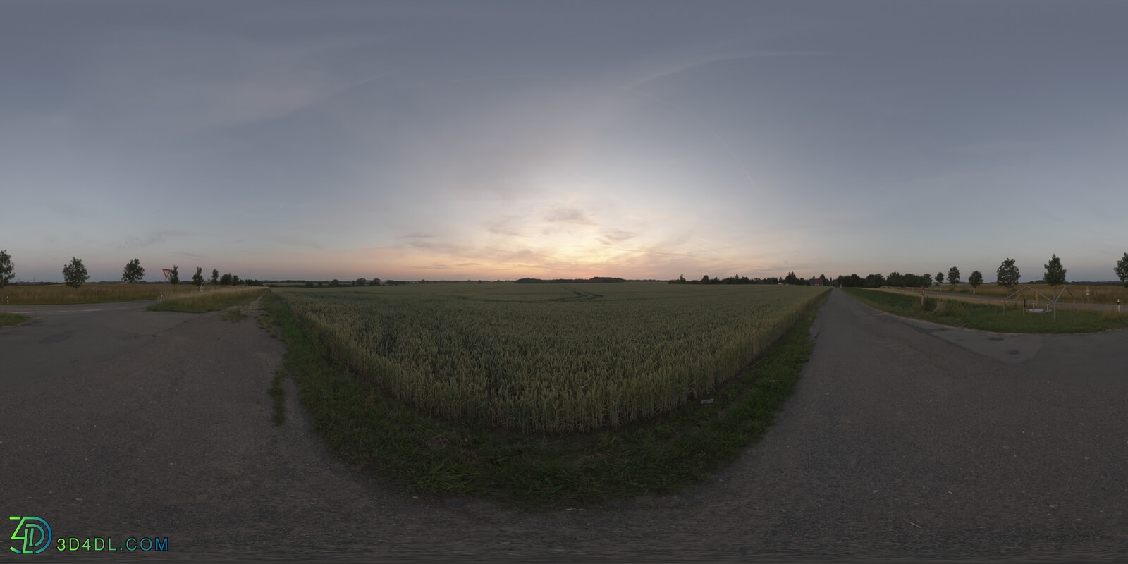 Hdri Hub 053 Road Dawn