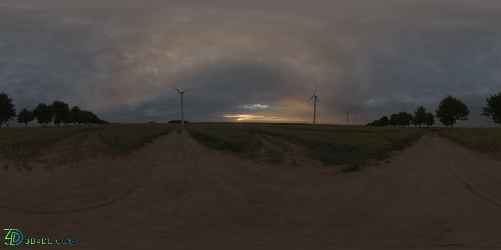 Hdri Hub 055 Road Dawn