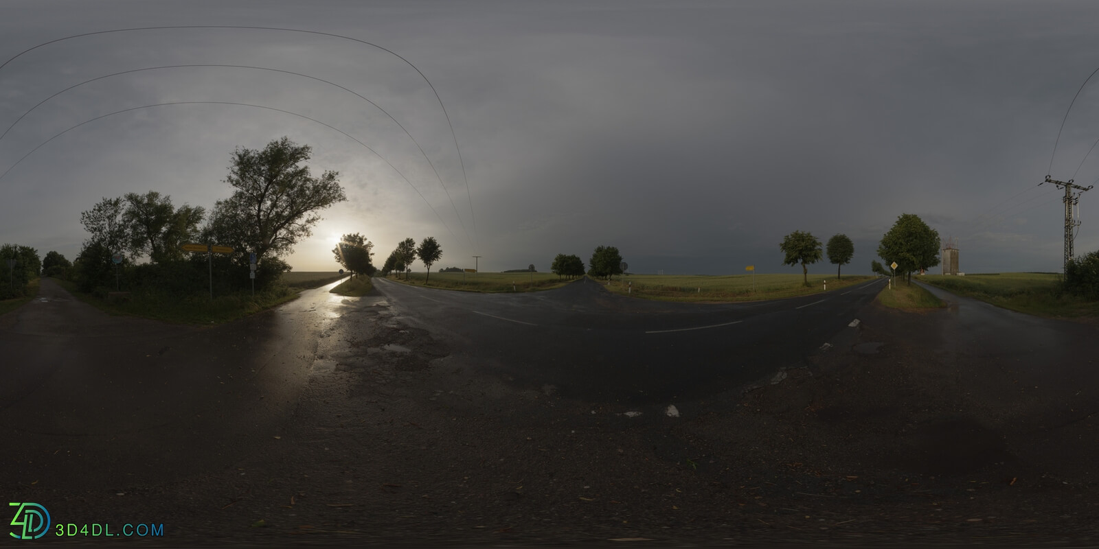 Hdri Hub 060 Road Dawn