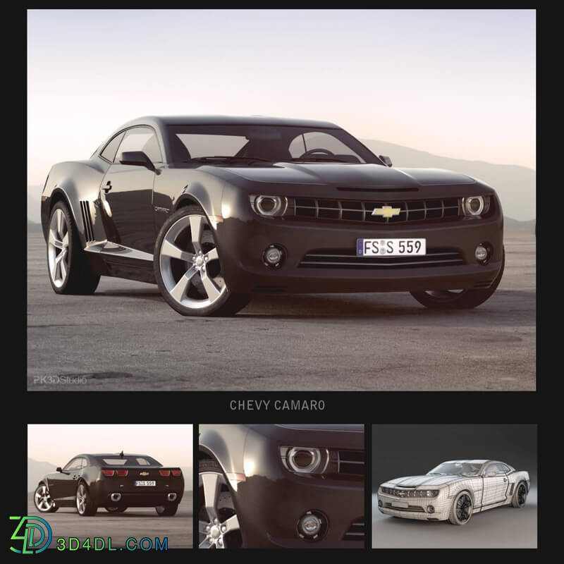 PK3DStudio HD Cars Collection Vol4 Chevy Camaro