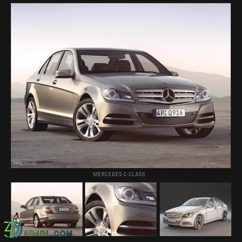 PK3DStudio HD Cars Collection Vol4 Mercedes C Class