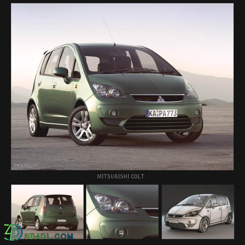 PK3DStudio HD Cars Collection Vol4 Mitsubishi Colt