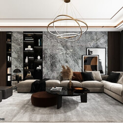  Living Room Interior Model by Huy Hieu Lee 