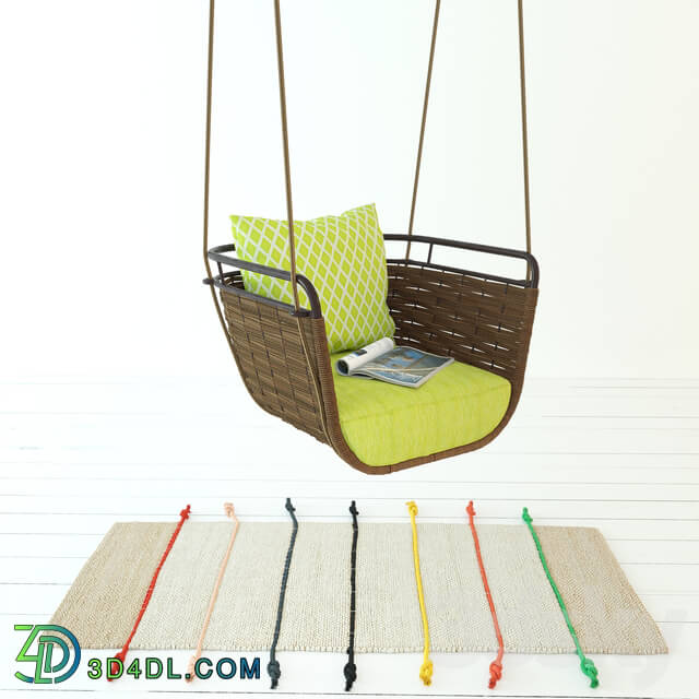 Swing Portofino Roberti Rattan Greenfield 9770 carpet Ikea Tilst Other 3D Models