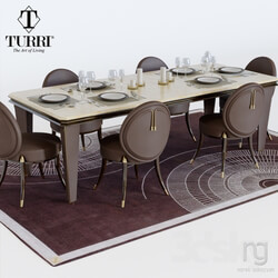 Table Chair Turii set 02 