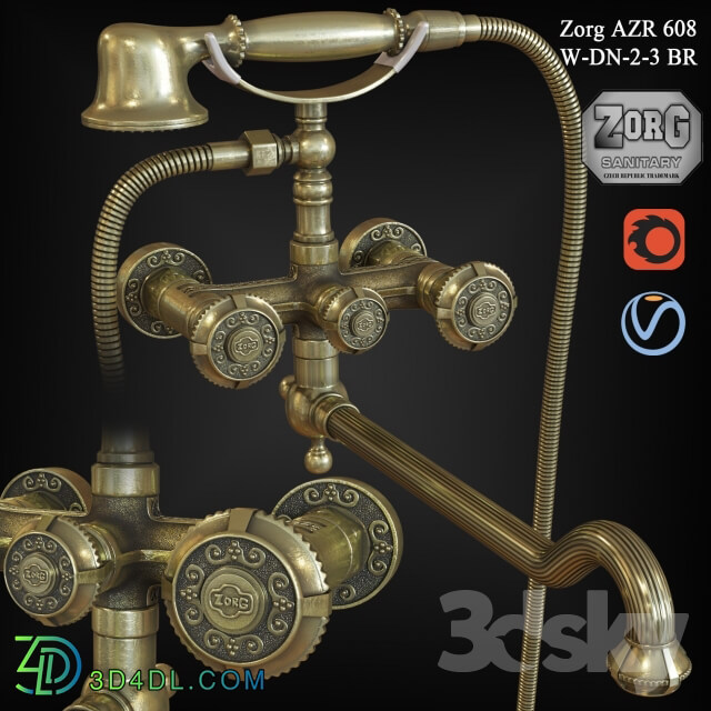 Faucet Zorg AZR 608 W DN 2 3 BR