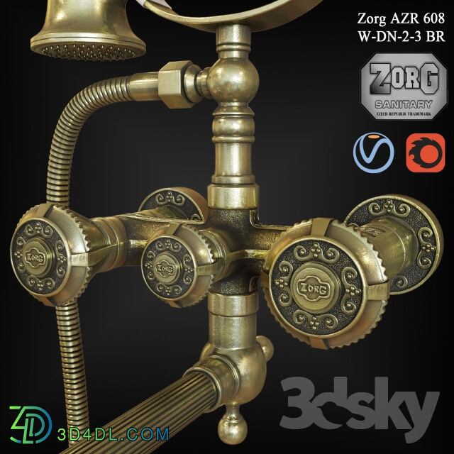 Faucet Zorg AZR 608 W DN 2 3 BR