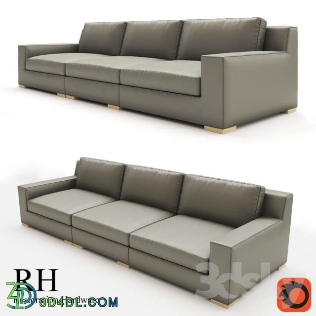 MODENA TRACK ARM MODULAR LEATHER SOFA SECTIONAL