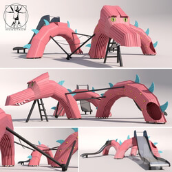 Children 39 s play complex quot Dragon quot 3D Models 