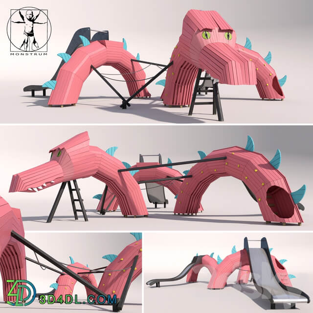 Children 39 s play complex quot Dragon quot 3D Models