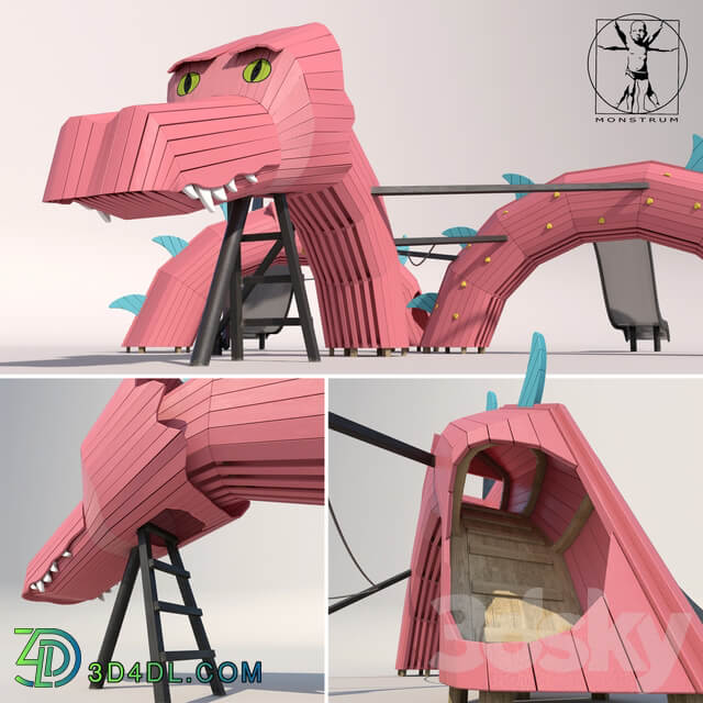 Children 39 s play complex quot Dragon quot 3D Models