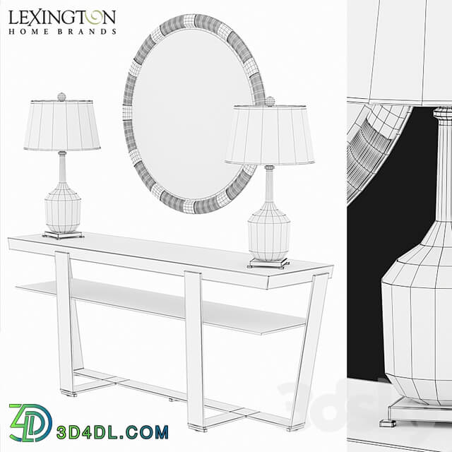 Laurel Canyon Griffith Park Console Table 3D Models