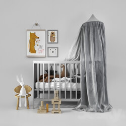 Cot with canopy 
