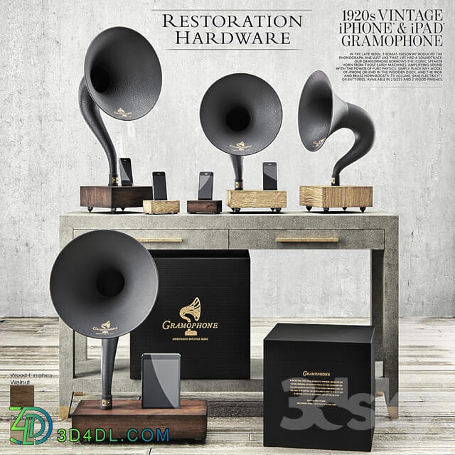 Other decorative objects Restoration Hardware Gramophone Set