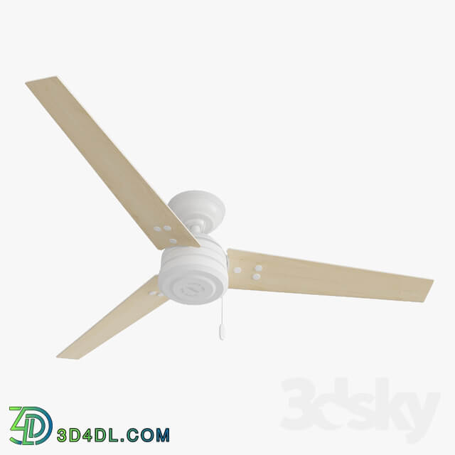 Ceiling Fan Hanter Cassius white with light wood