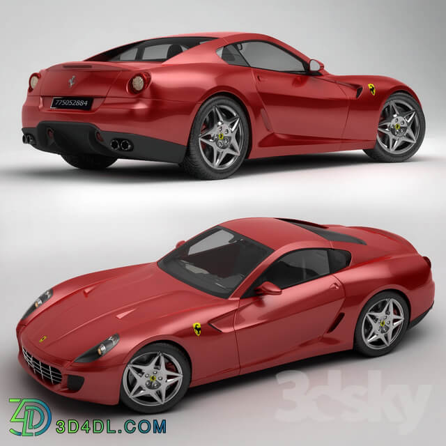 Red Ferrari car automobile