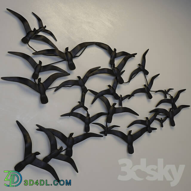 Other decorative objects Wall panels quot Birds in flight quot 