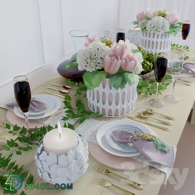 Table setting spring 