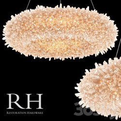 Chandelier Restoration Hardware Geode Quartz Crystal Chandelier 27 Pendant light 3D Models 