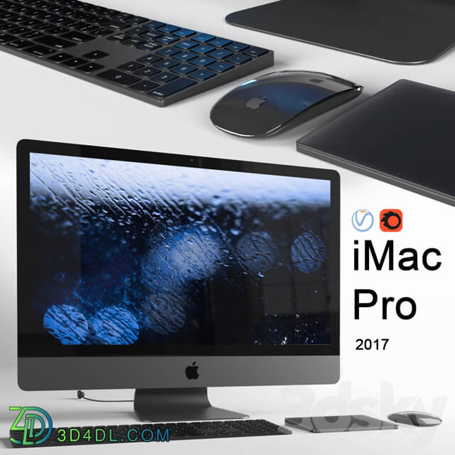 iMac Pro 2017 PC other electronics 3D Models