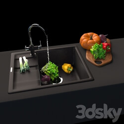 Anthracite kitchen 3D Models 