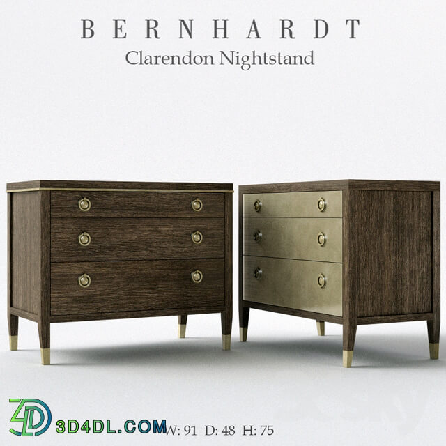 Sideboard Chest of drawer Bernhardt Clarendon Nightstand
