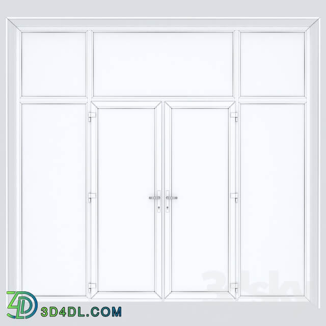 Set of plastic windows and doors 10