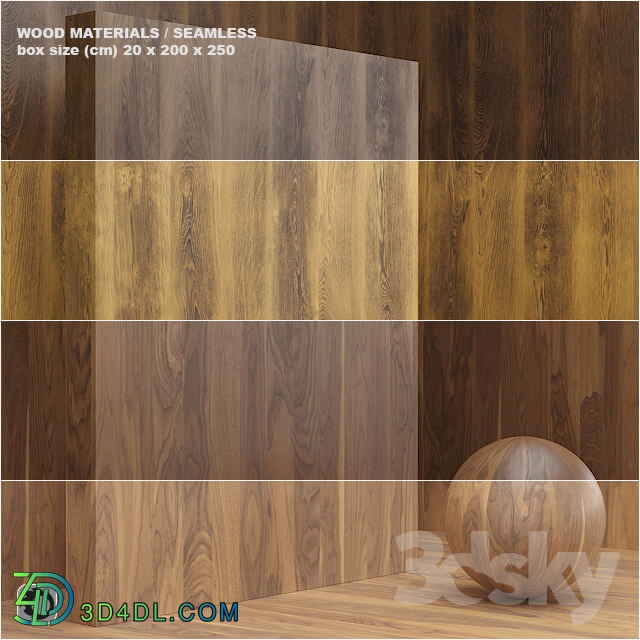 Material wood veneer seamless set 15
