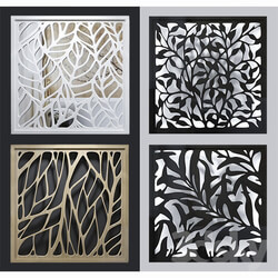 Other decorative objects Set of decorative panels 01 4pcs 3c.  