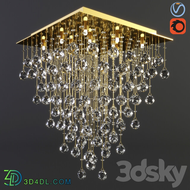 Maytoni Modern Swirl MOD217 50 G Ceiling lamp 3D Models