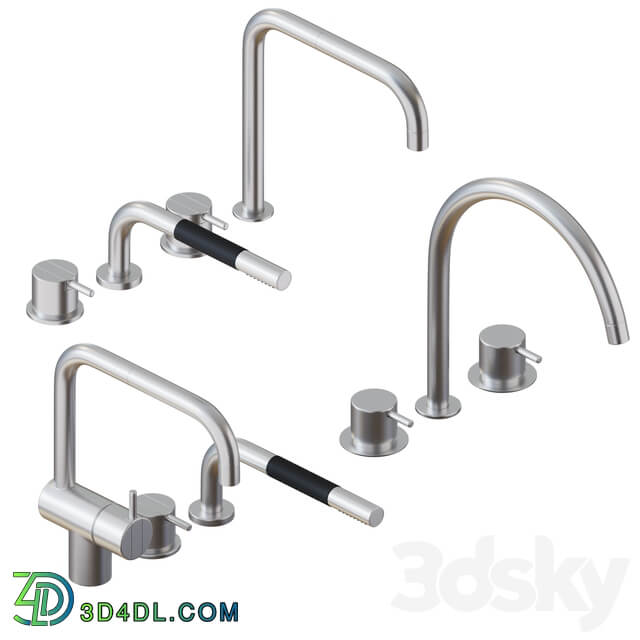 VOLA Kitchen Mixer Hand Shower Set01 Faucet 3D Models