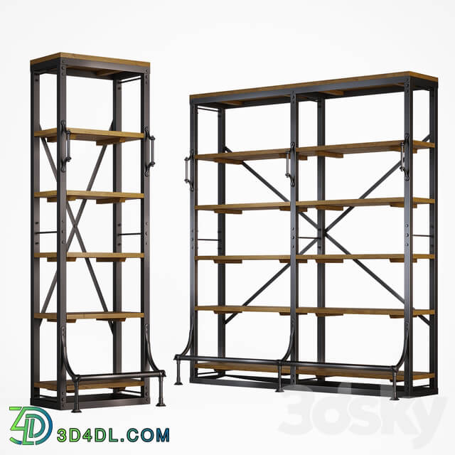 Shelving C5 600 and C5 1800 Arkhangelsk Loft Builder 3D Models