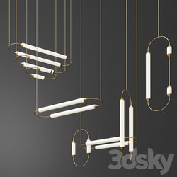 Sculptural Ornamental Lighting from Giopato Coombes Pendant light 3D Models 