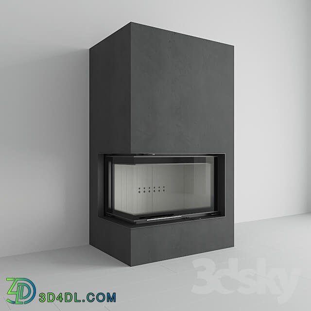 Kratki Water fireplace MBO PW 15 left BS