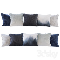 A set of blue forest pillows Pillows blue forest YOU  