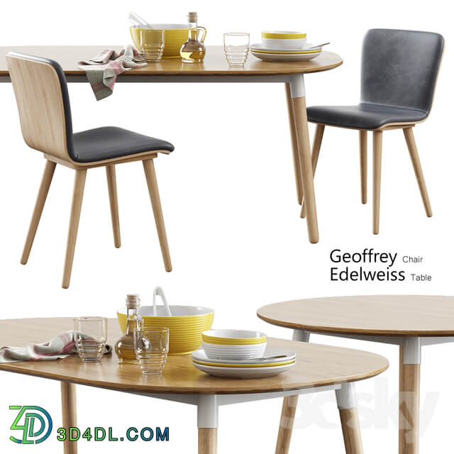 Table Chair Made Geoffrey Chair Edelweiss Table