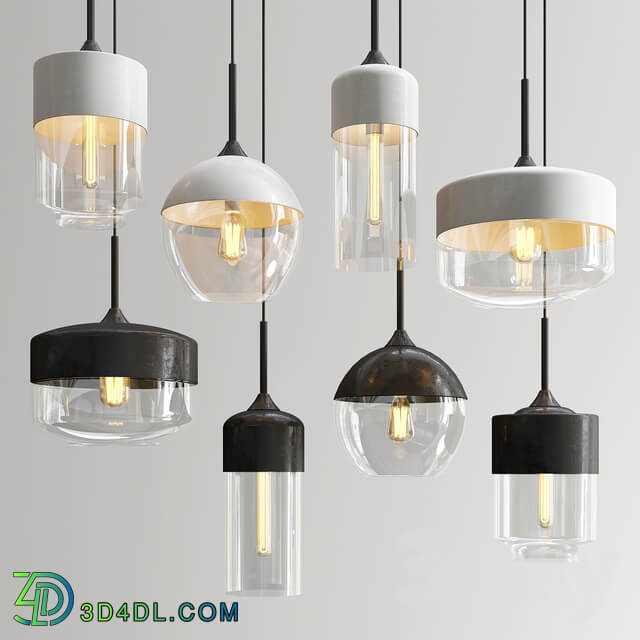 Amber pendant lights Pendant light 3D Models